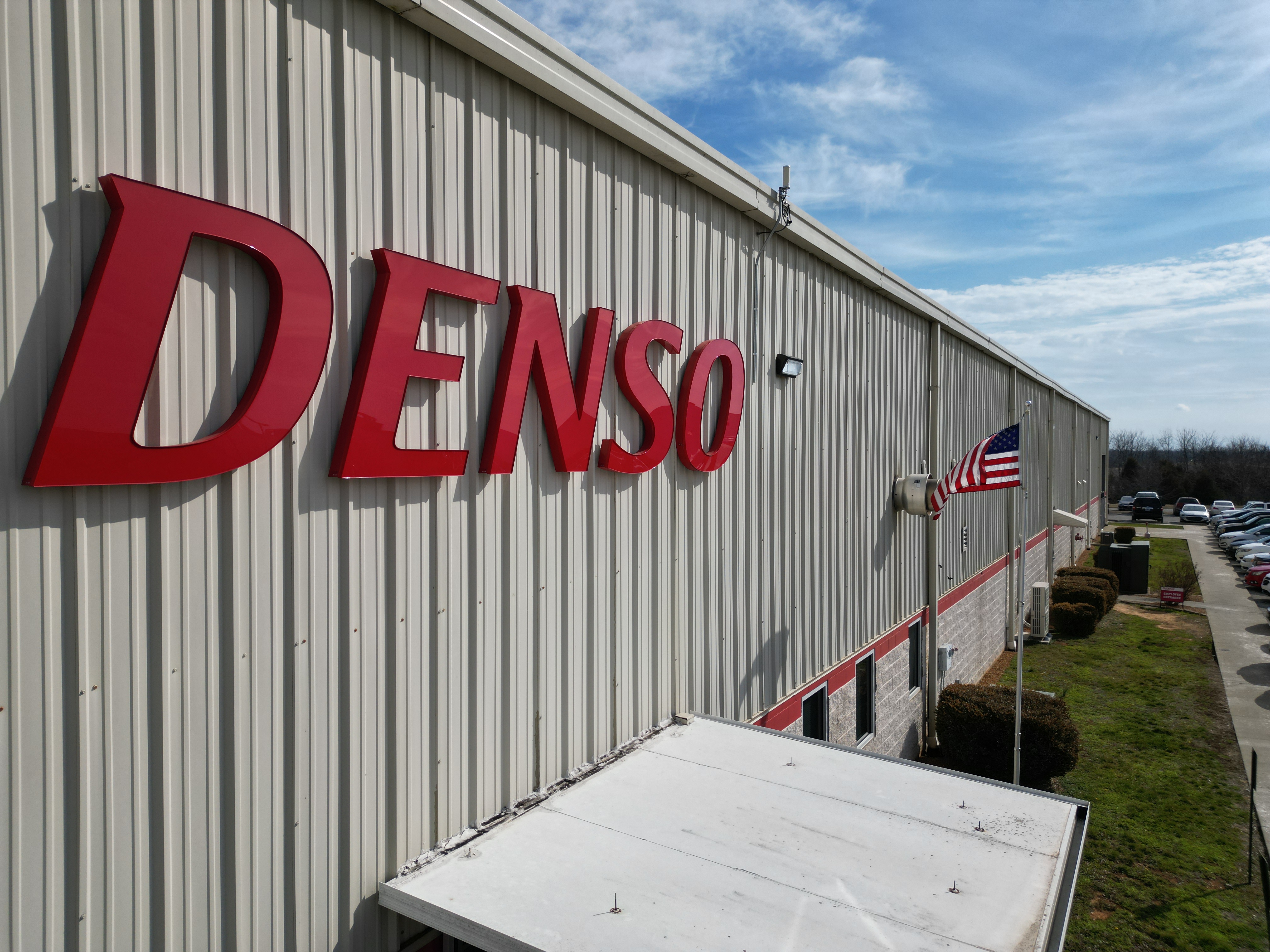 Building DENSO sign