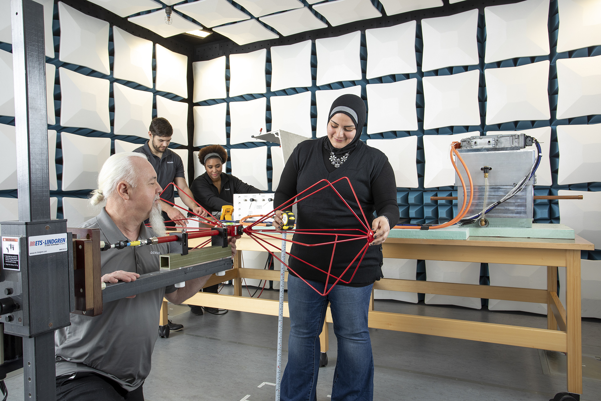 Group of People Testing