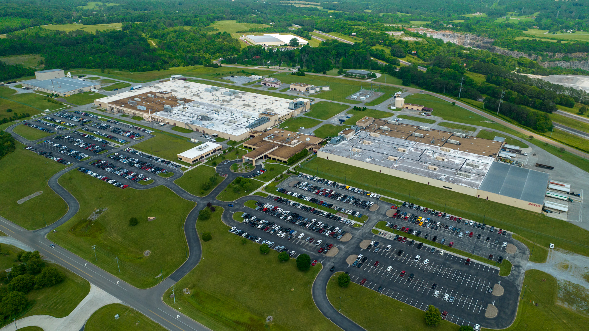 Aerial Shot of DENSO Athens Plant