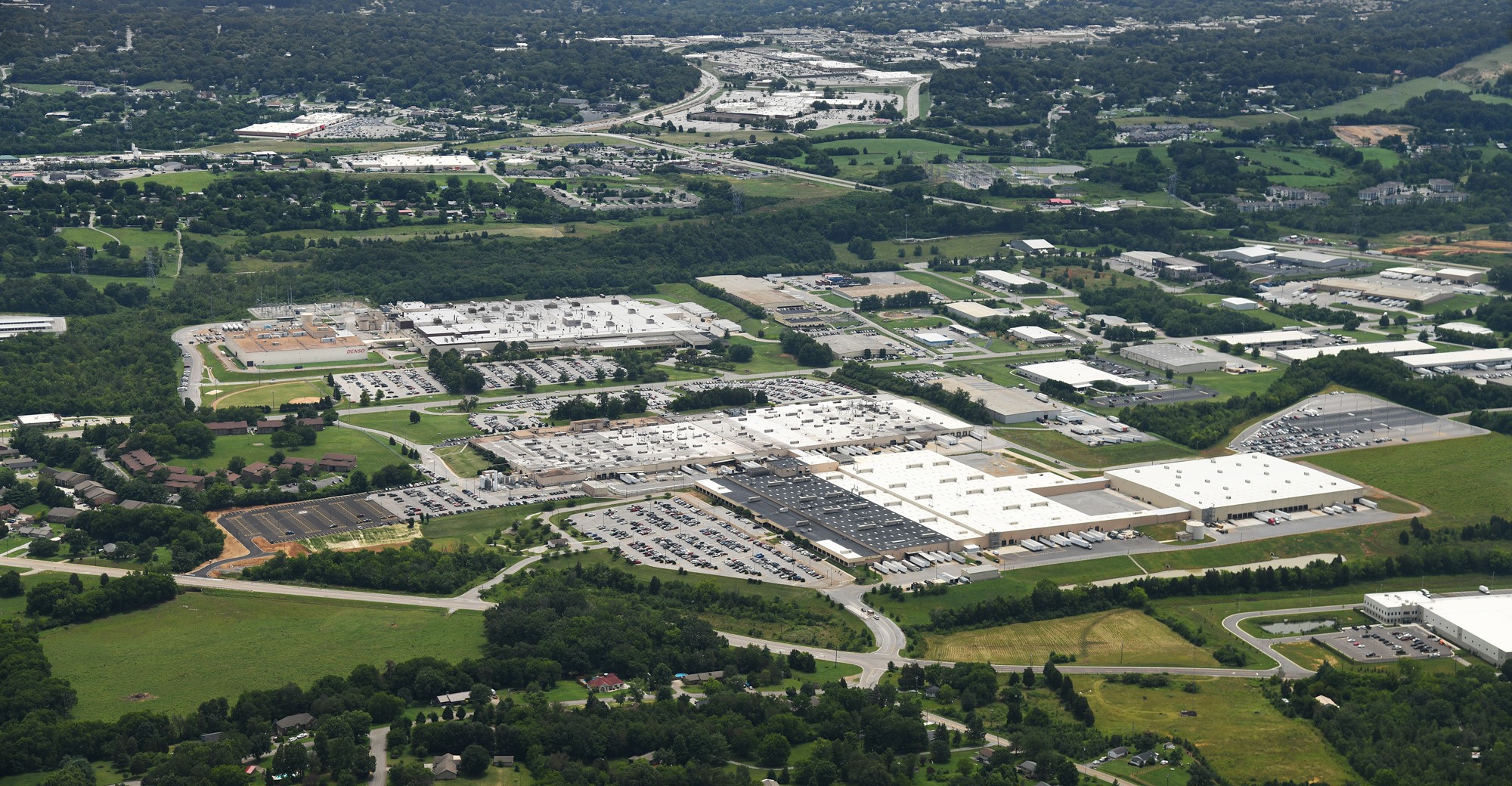 Aerial Shot of DENSO Manufacturing Tennessee