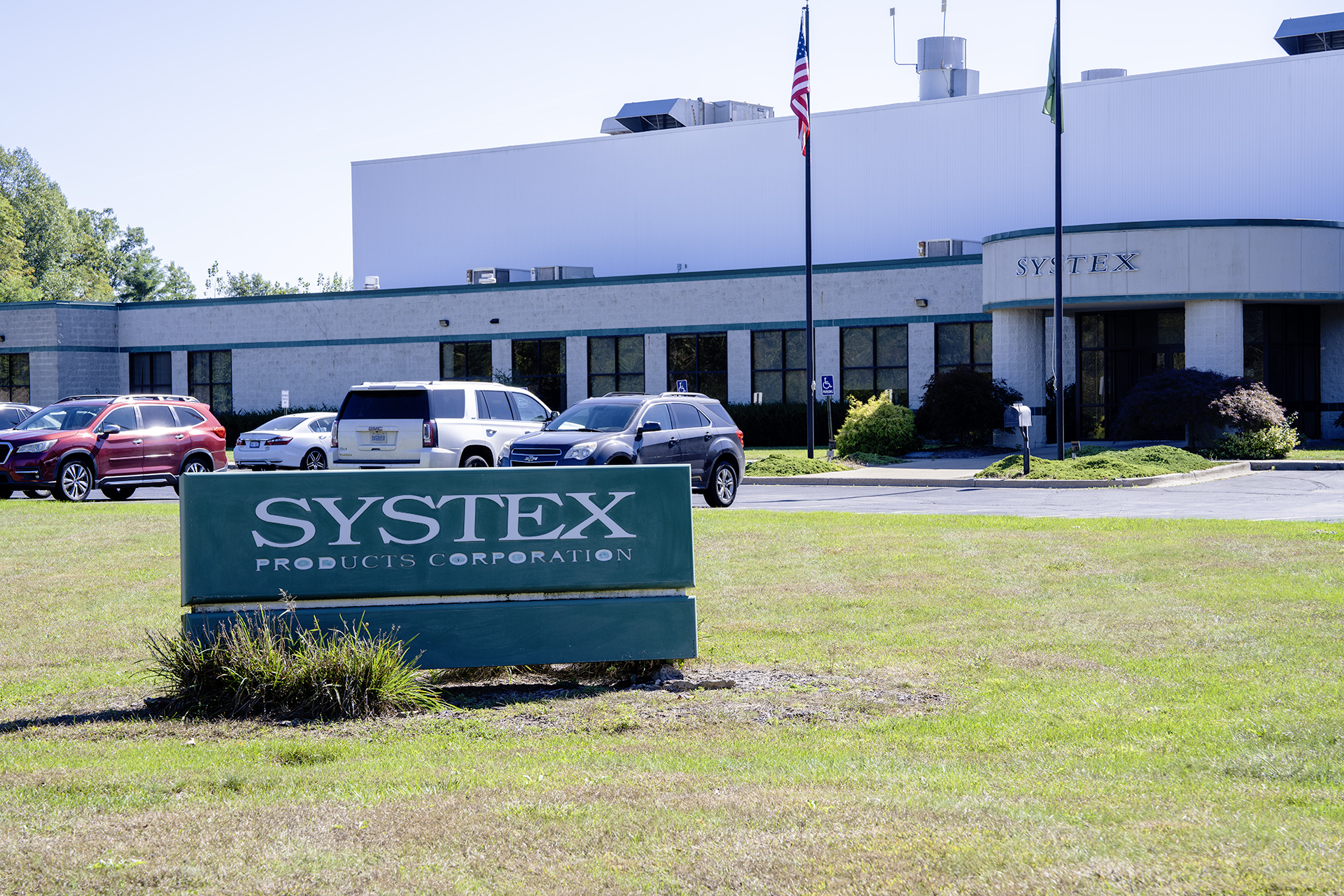 Systex sign and building