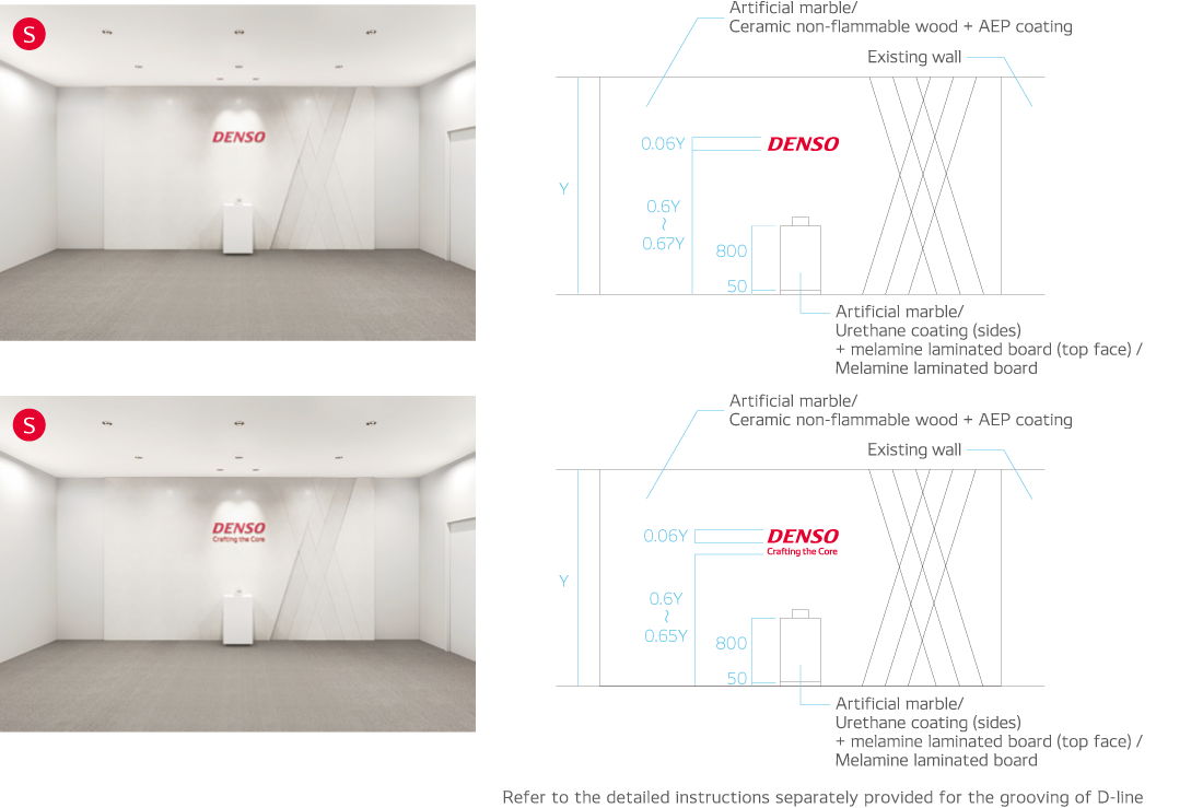Reception (S / with D-cross on the wall)