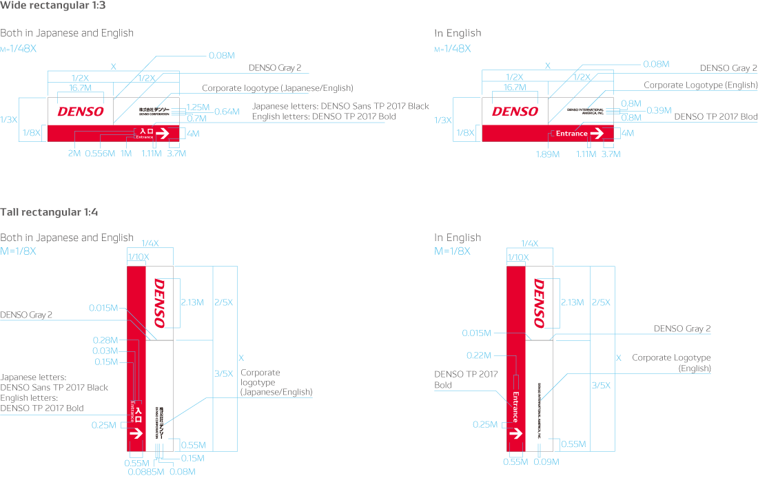 Facility Guidance Signages (Horizontal and vertical)