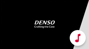 Motion logo with sound Black background