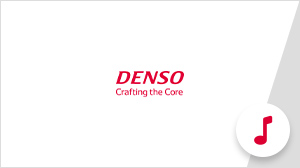 Motion logo with sound White background