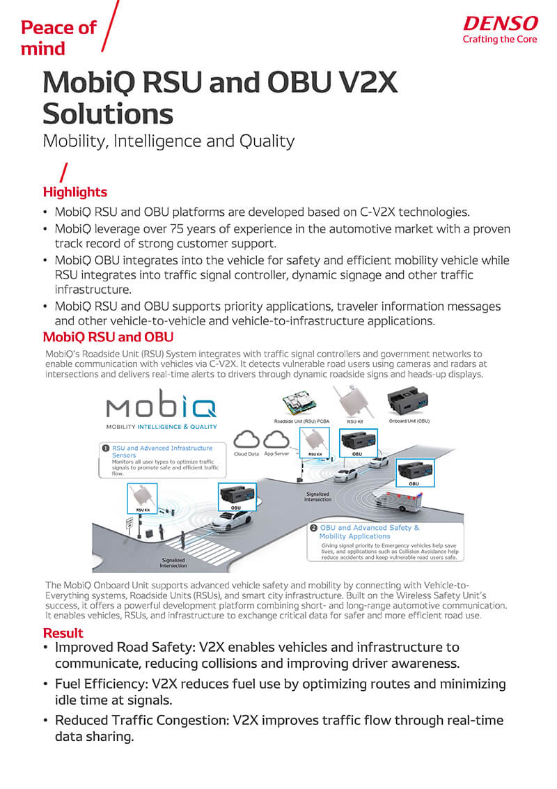 MobiQ RSU and OBU V2X Solutions