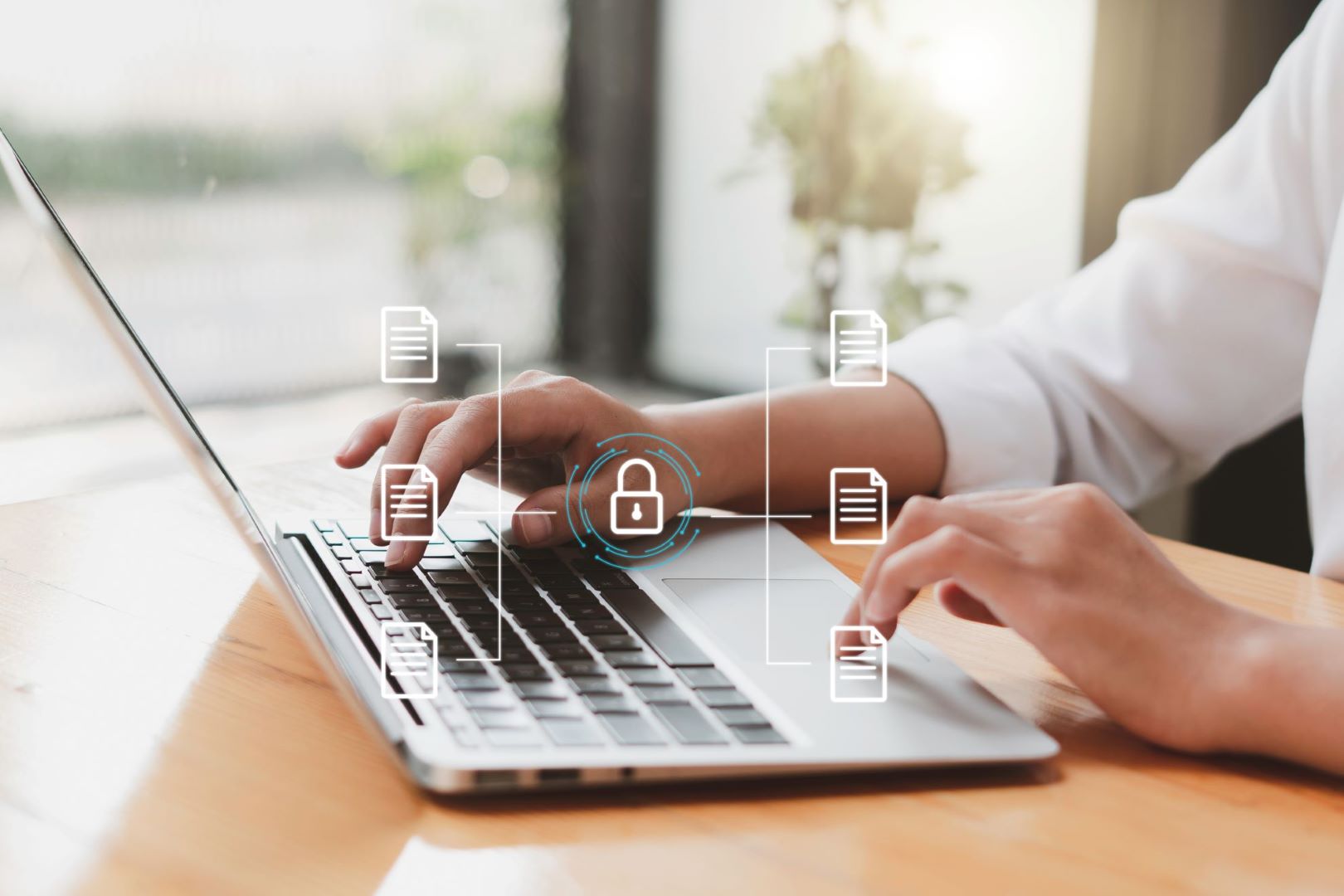 情報セキュリティを確認する様子