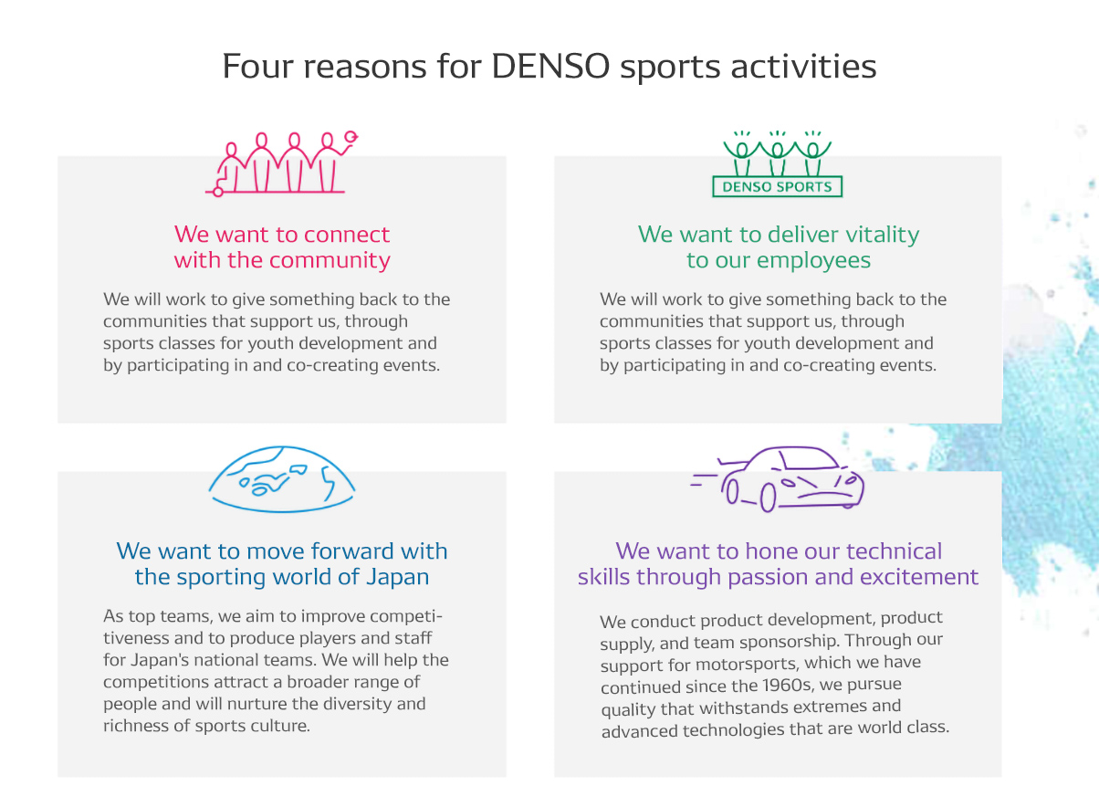 Four reasons for DENSO sports activities