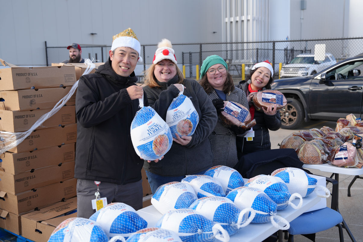The holiday tradition continued in 2023, as DMMI gifted associates with a ham or turkey as a small way of showing appreciation to them and their family members.