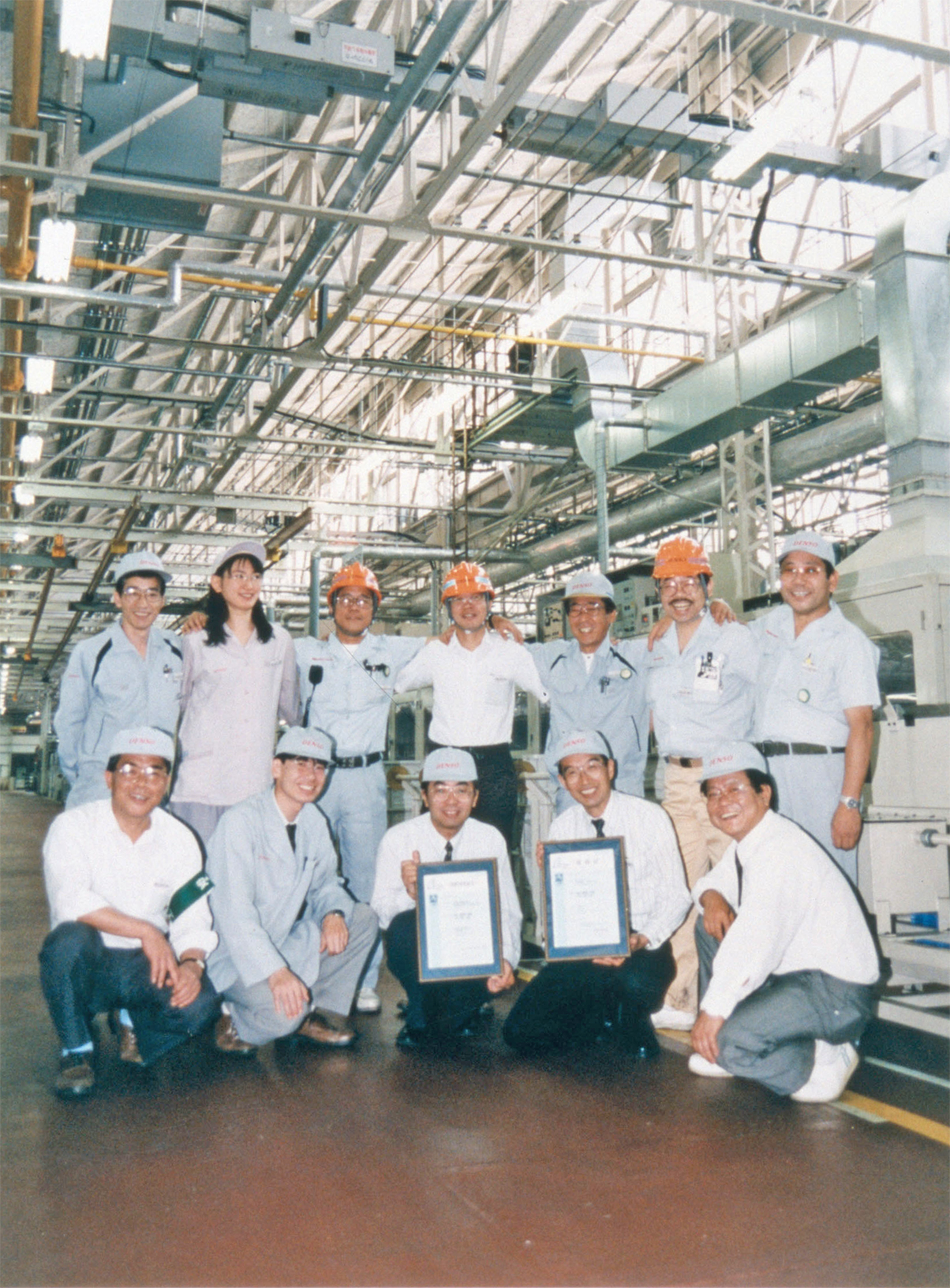 Obtaining ISO 14001certification by Ikeda plant (1996)