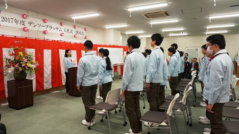 ブラッサム入社式