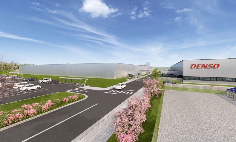 （株）デンソー福島 新工場完成イメージ　(左の建物)