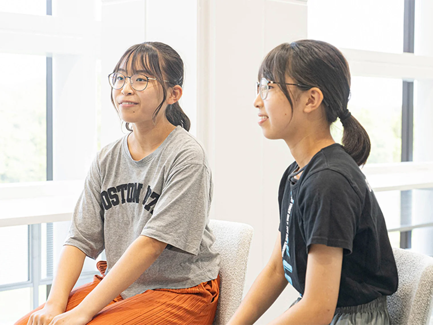 姉妹で参加した中高生
