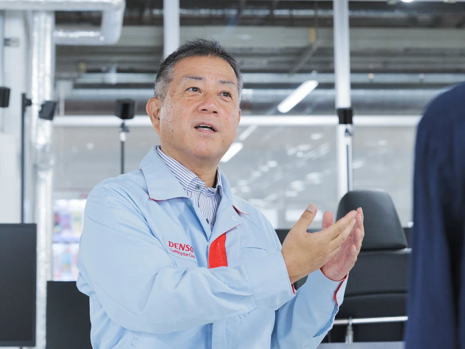 デンソー社内における先端技能開発部の役割を語る木本