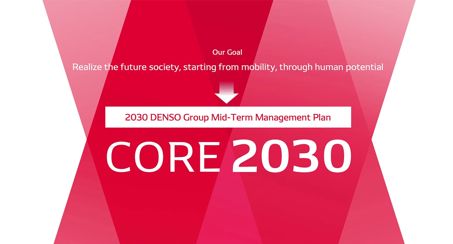 Our Goal：Realize the future society, starting from mobility, through human potential