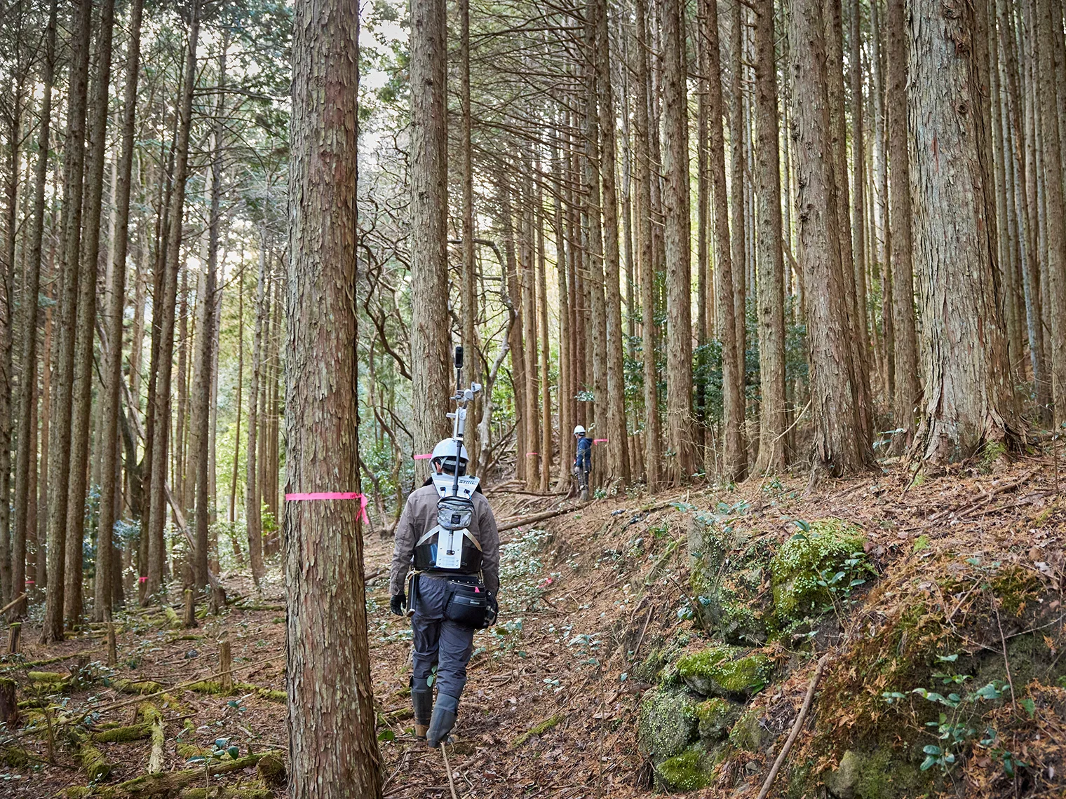 測量の精度検証の様子