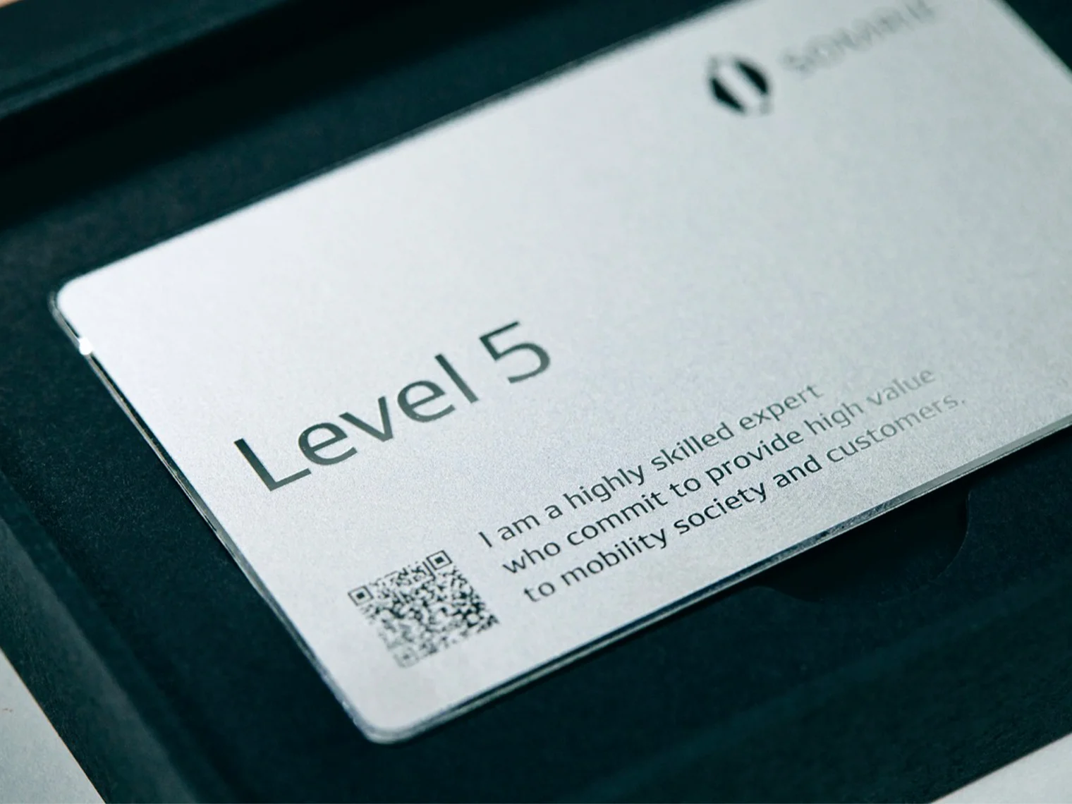SOMRIE™認定者に与えられるLevel 5のカード