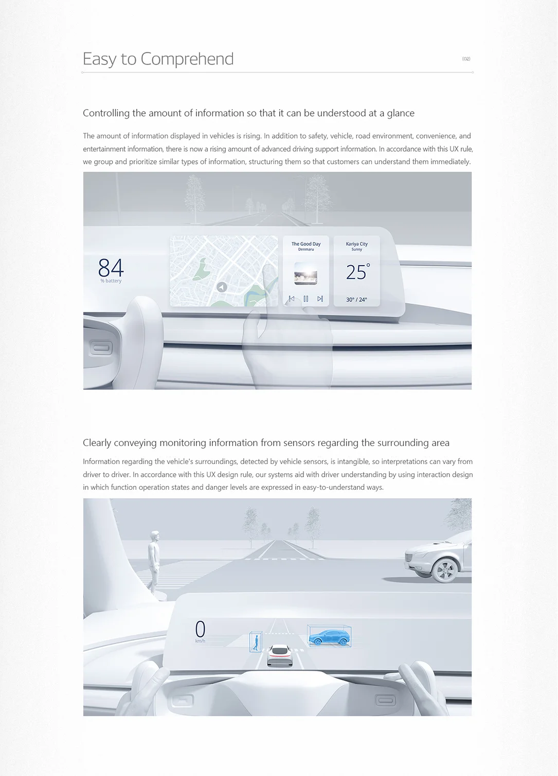 Example of UX Principle usage which brings together customer experiences and technologies to maximize the value we provide through “green” and “peace of mind“