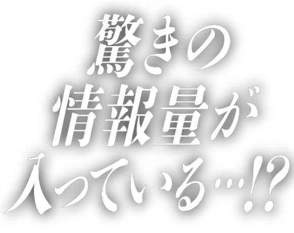 驚きの情報量が入っている…!?