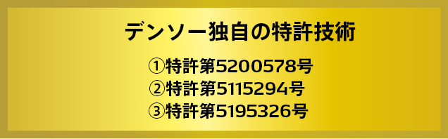 デンソー独自の特許技術