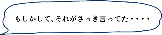 もしかして、それがさっき言ってた・・・