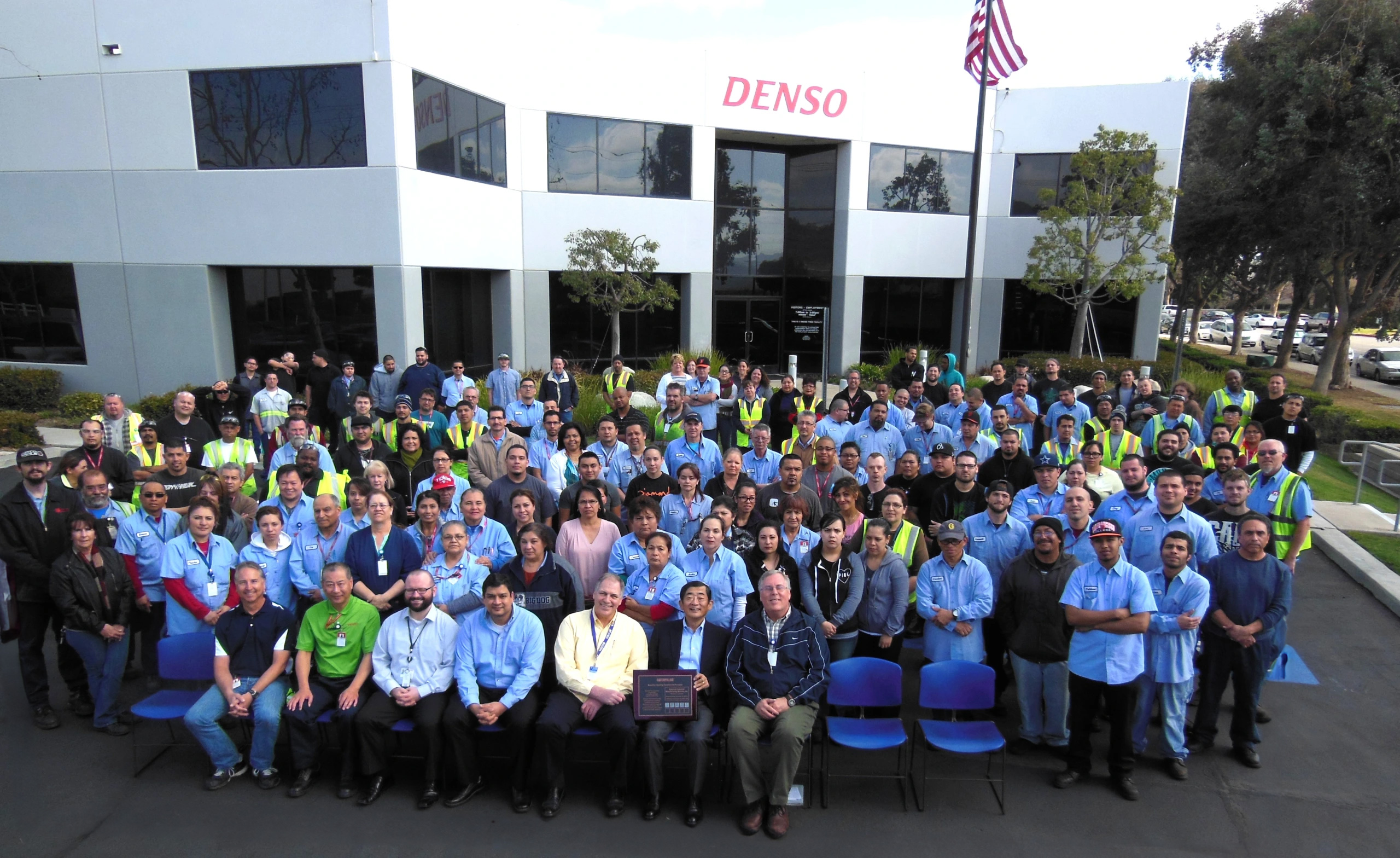 Large Group of DENSO Team Members