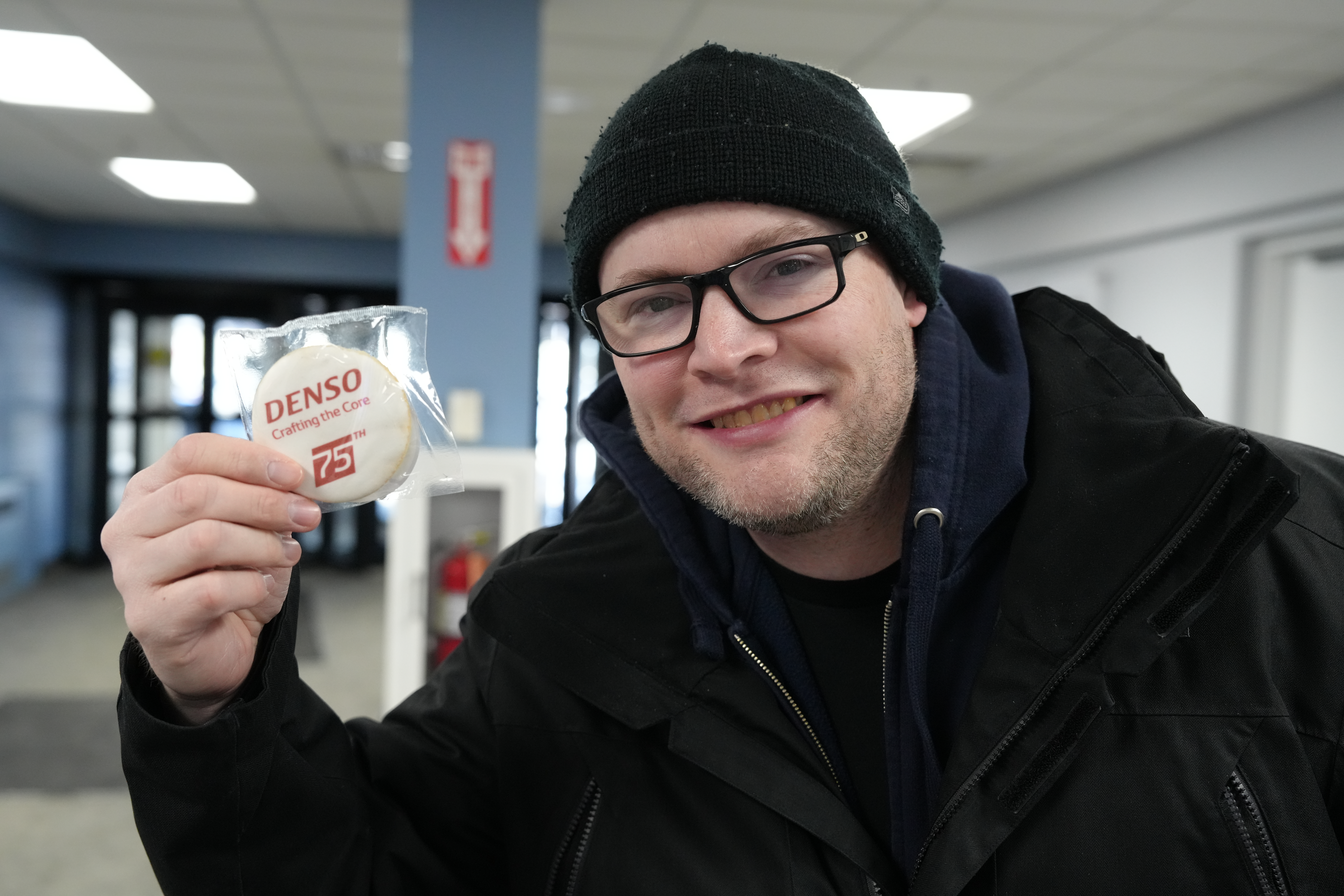 Man Holding Cookie