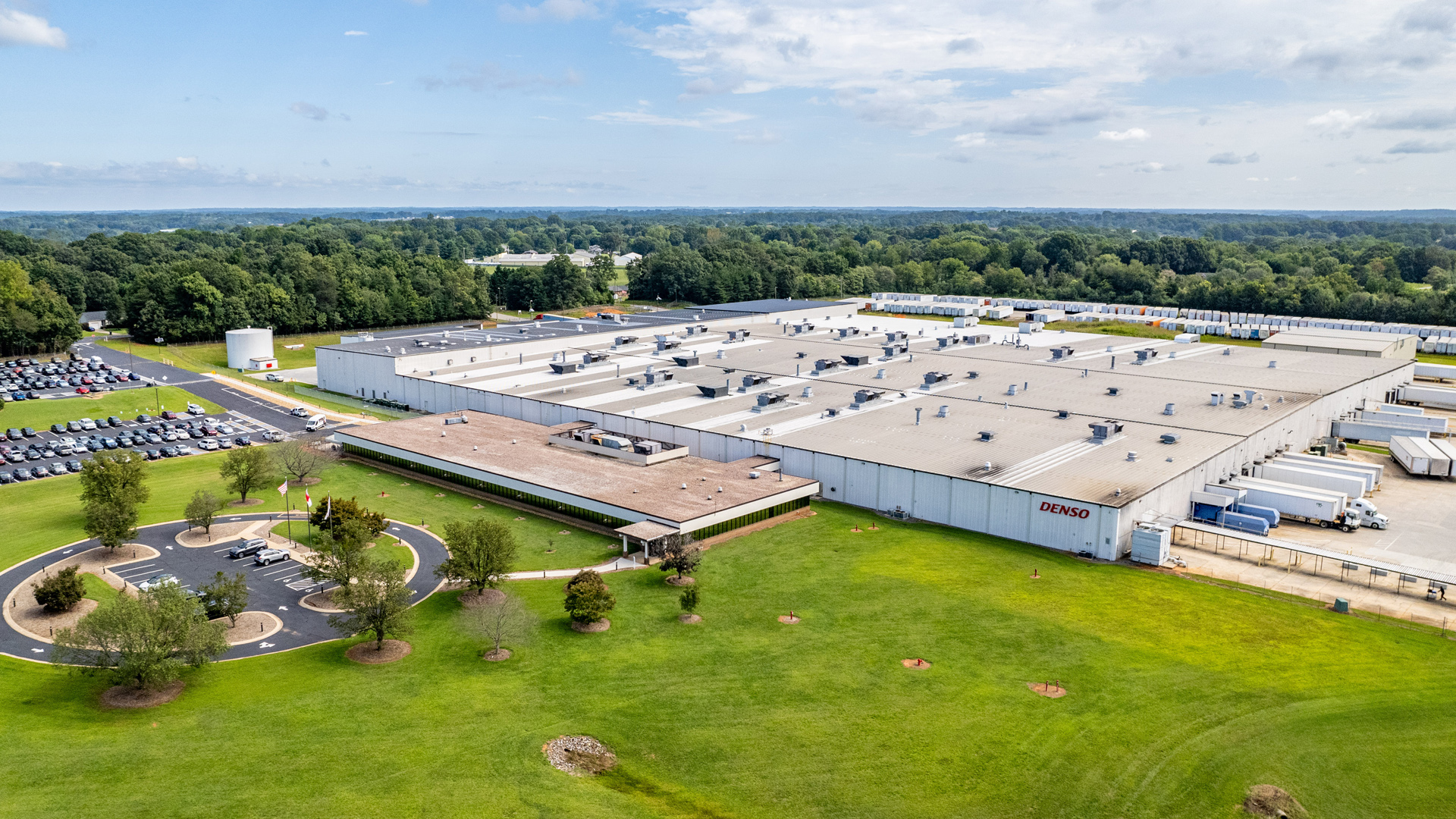Drone shot of DMNC