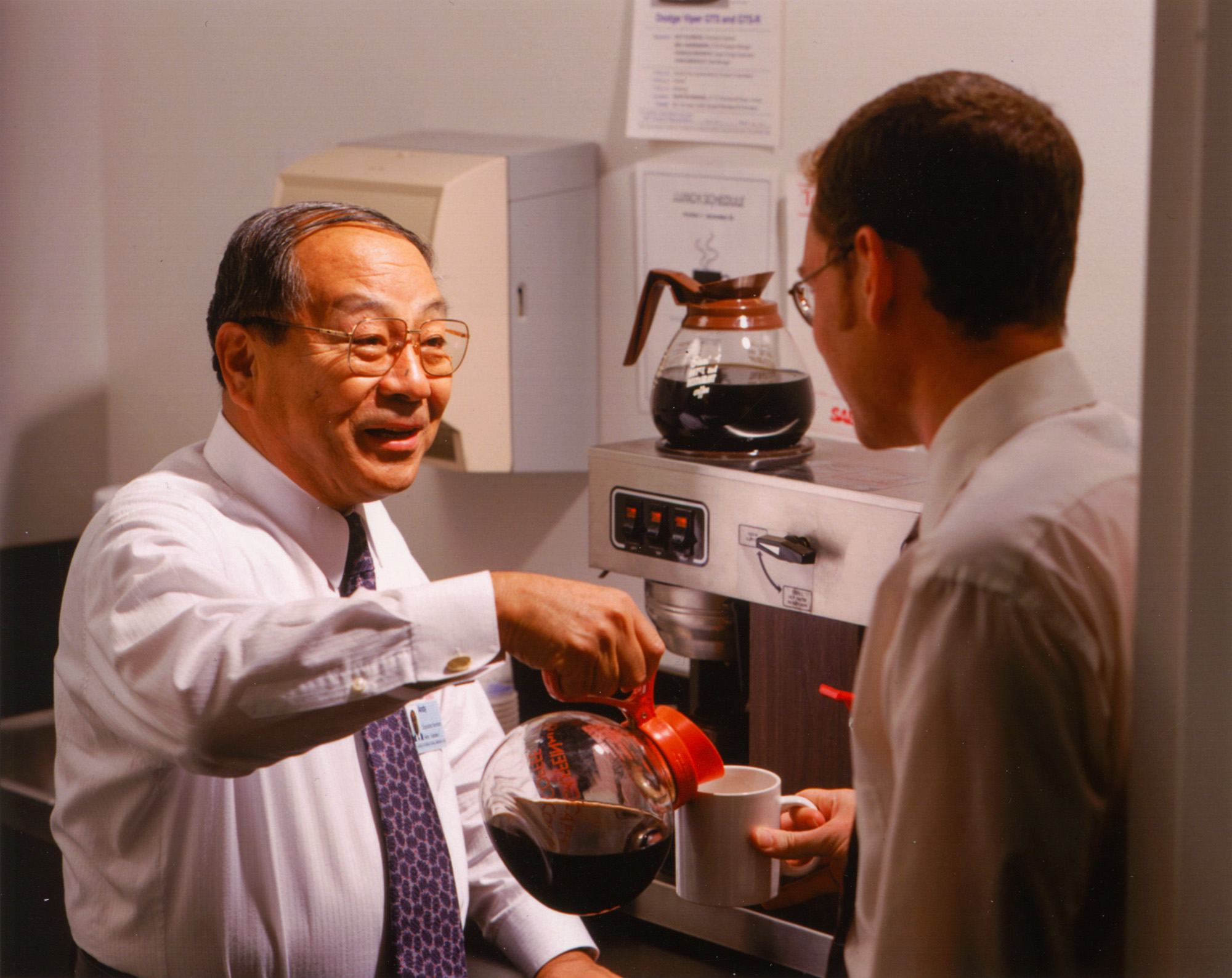 Akira "Andy" Kataoka Pouring Coffee