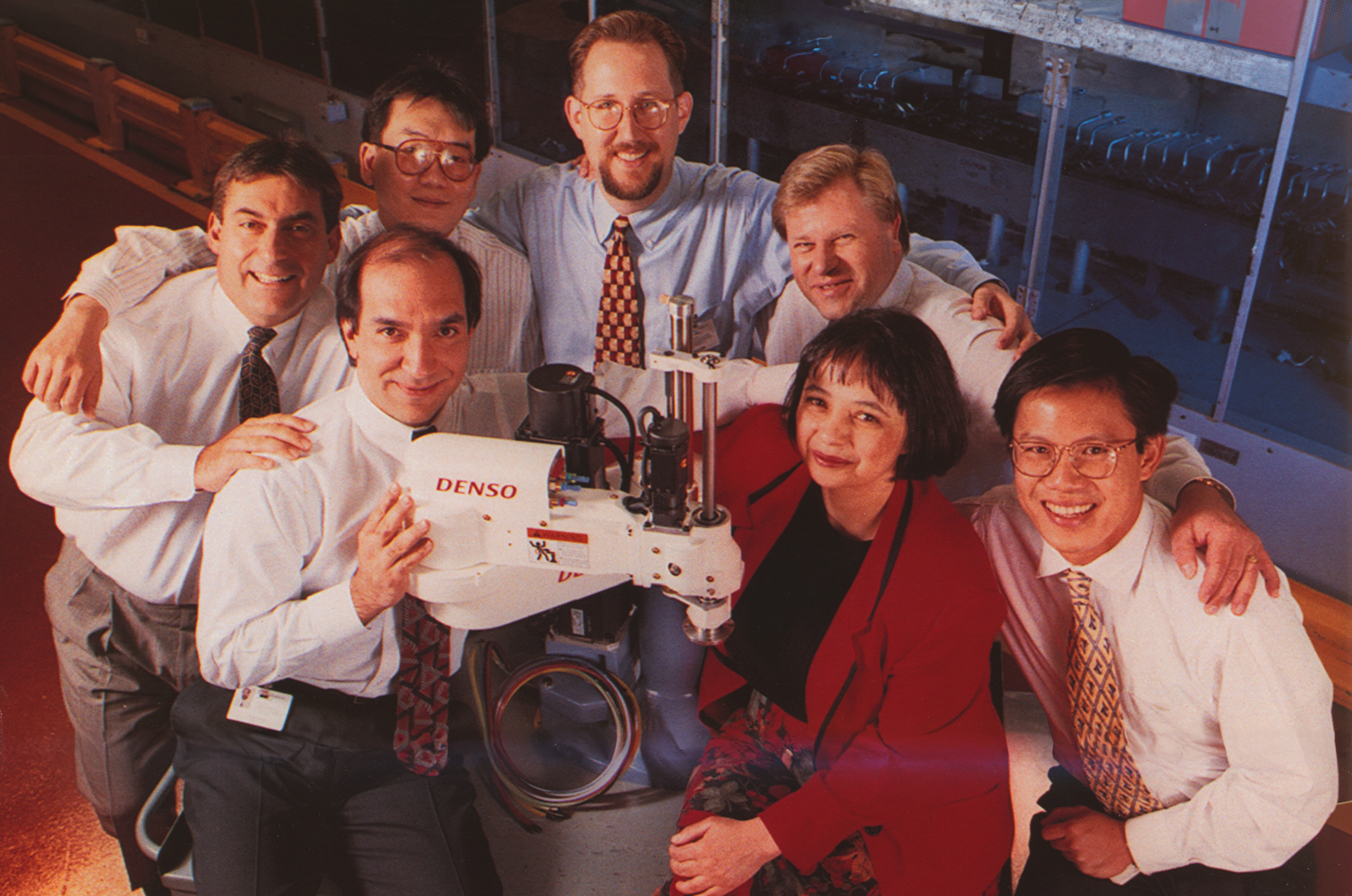 Group Photo with Robot