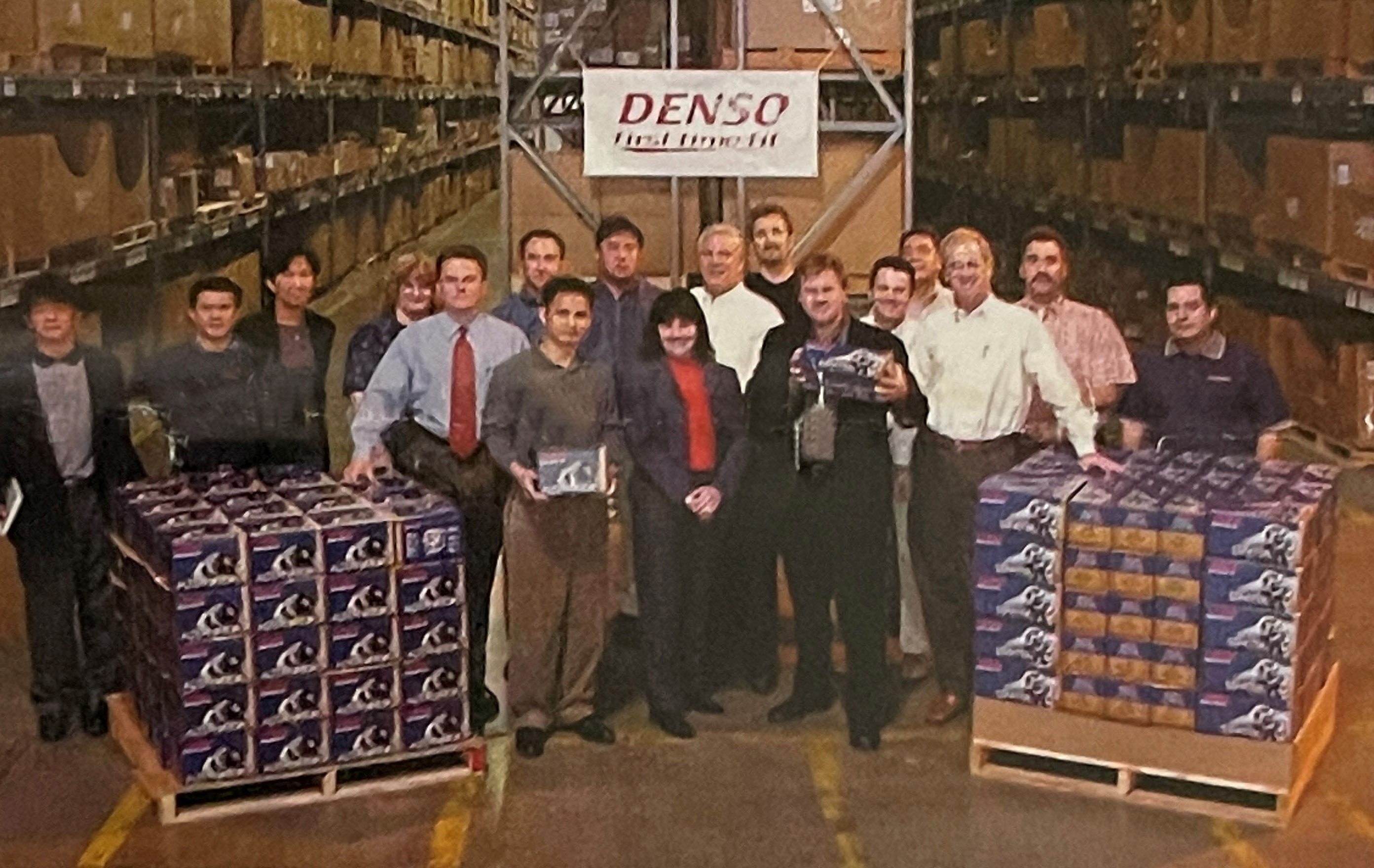 Group Photo with Parts Stacked up