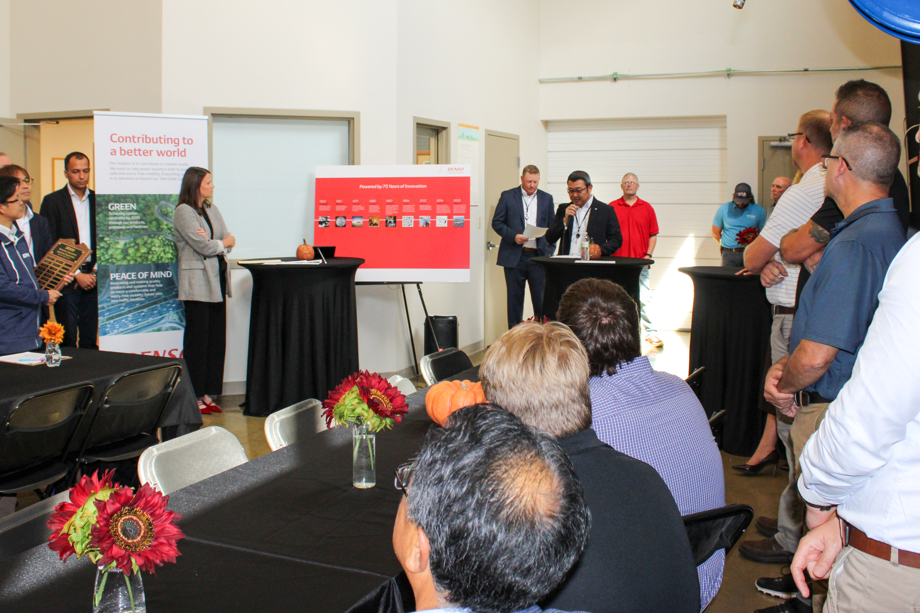 Man Speaking to crowd