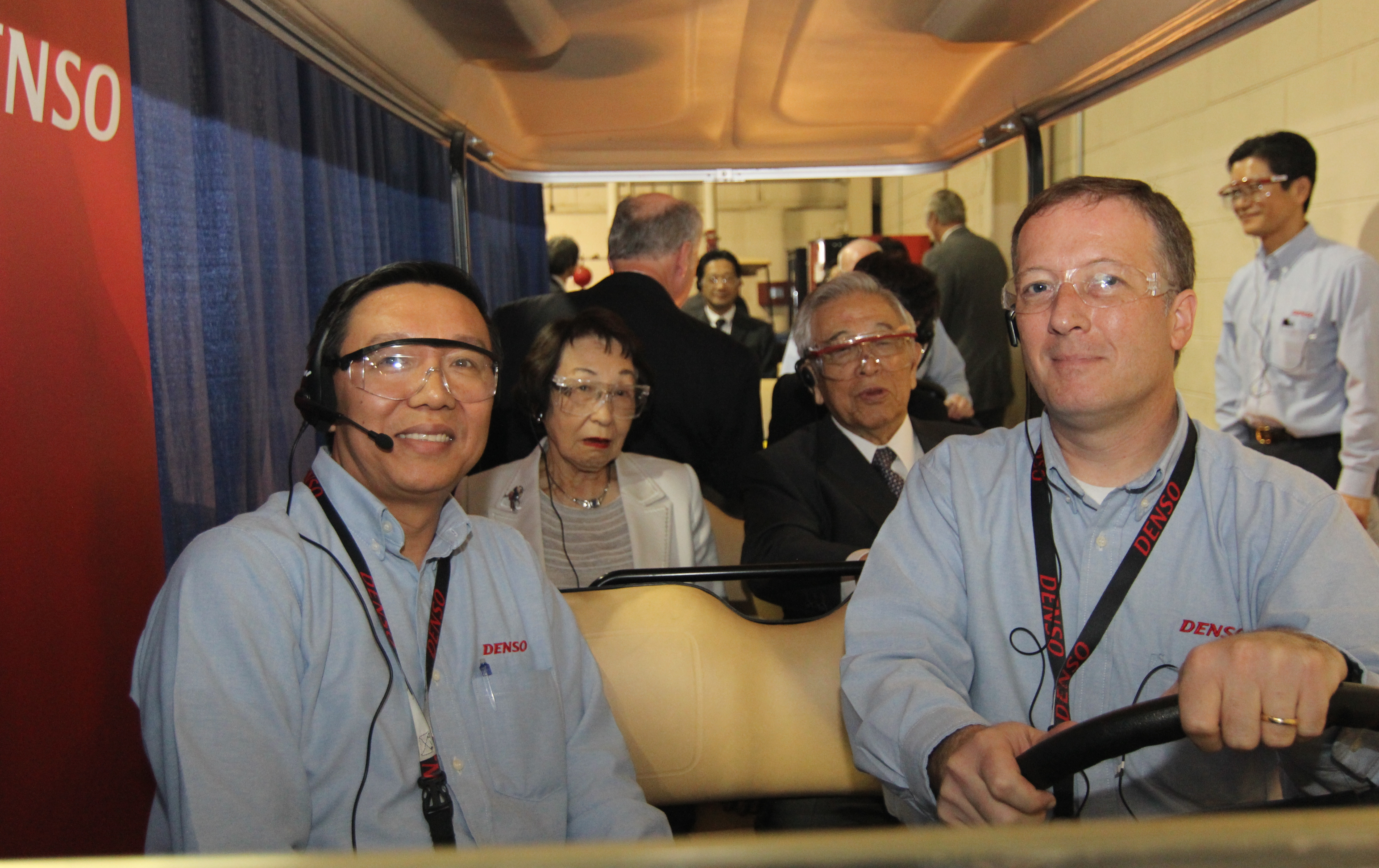 DENSO Team Members including Jon Callies driving a VIP